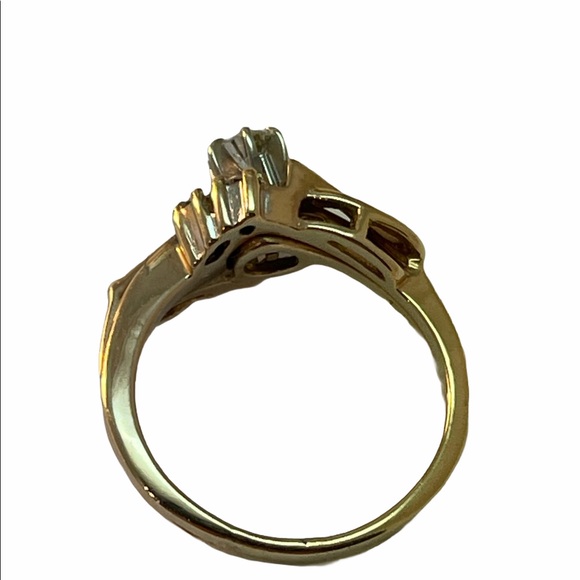 14k Gold Diamond Engagement ring APPRAISAL - Picture 5 of 7